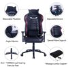Blue Whale Massage Gaming Office Chair - Image 2
