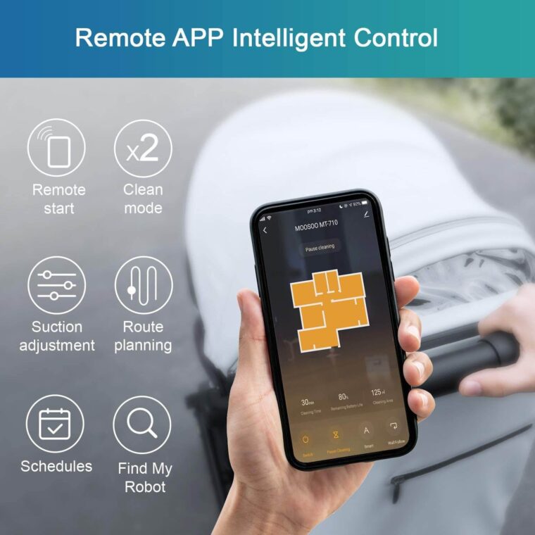 MOOSOO Robot Vacuum Wi-Fi Connectivity - Image 3